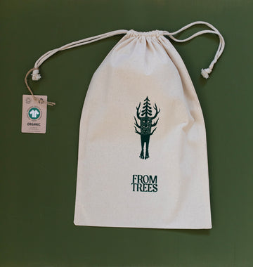 Forest spirit gift bag - organic cotton